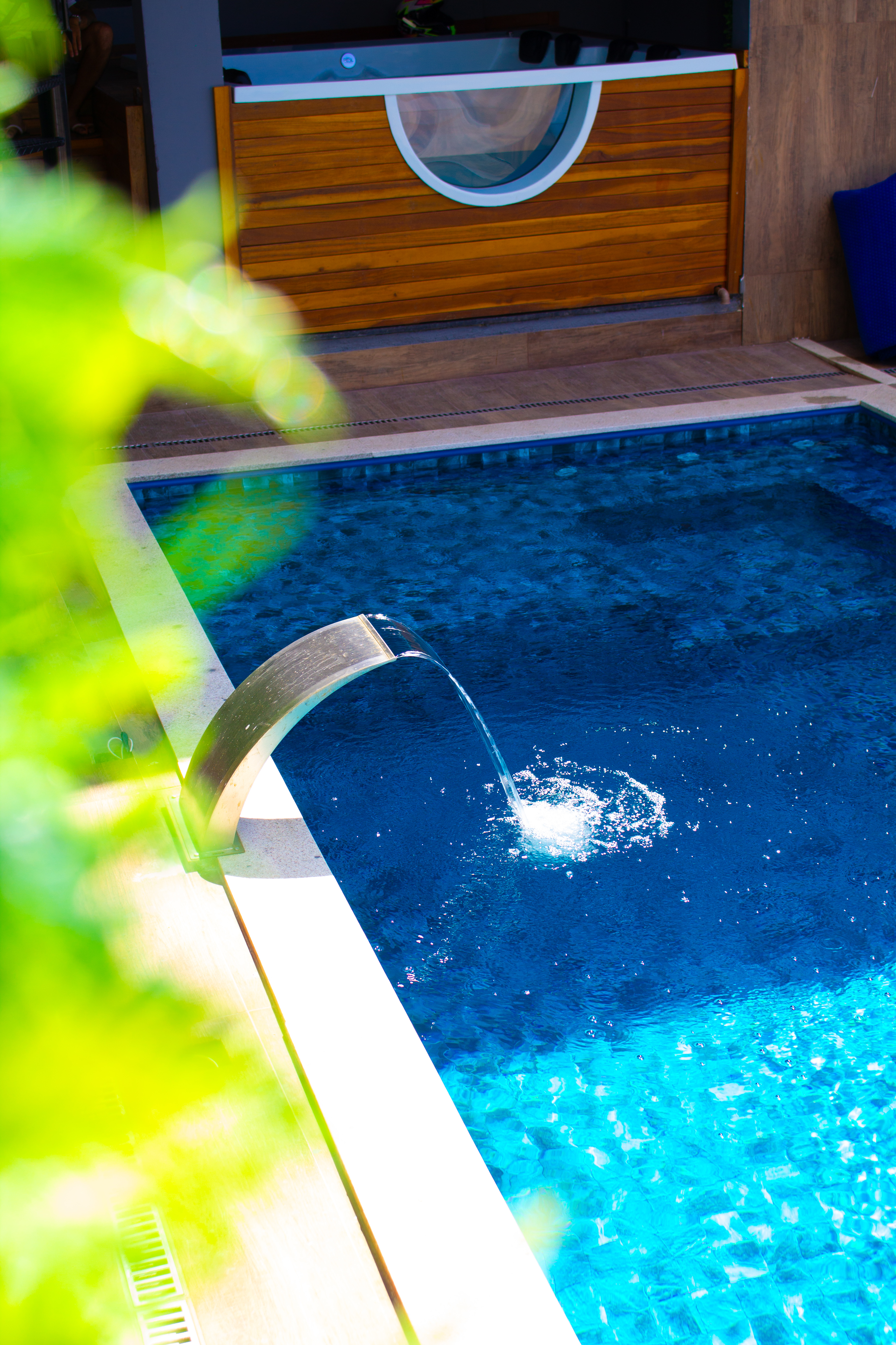Piscina aquecida da Casa do Céu